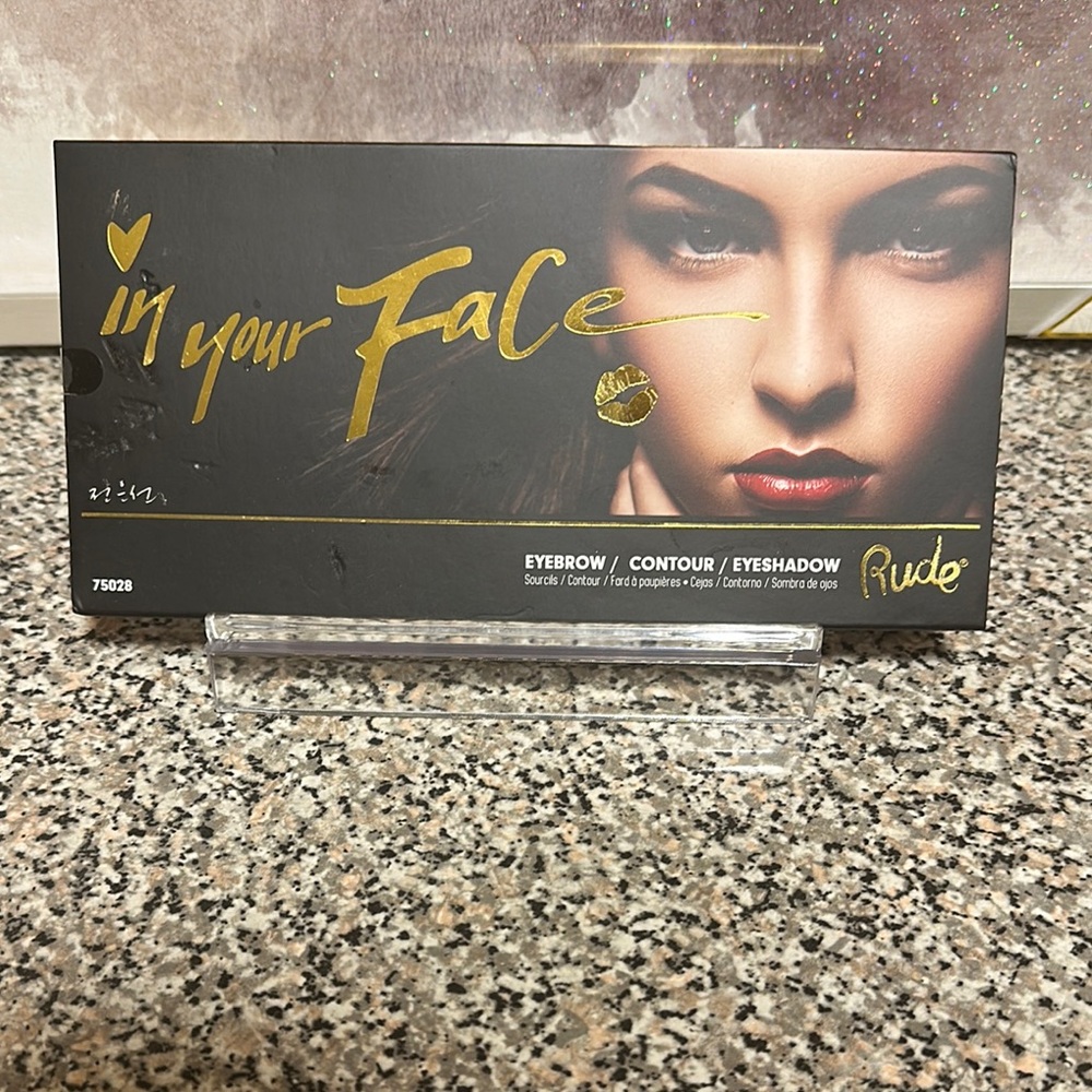 Rude In Your Face Eyebrow, Contour, and Eyeshadow Palette - Gold
